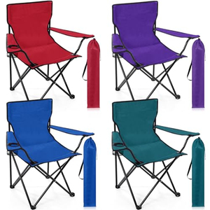 Chaise de pêche pliante robuste avec cadre en acier pour camping, barbecue, pique-nique, jardin, voyage, enfants, automne, hiver - Product Image 1