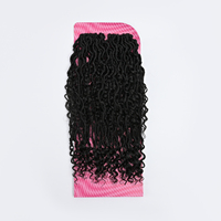 Cheveux au Crochet Pré-Bouclés 18 Pouces Déesse River Locs 48 Brins, Faux Locs Synthétiques avec Boucles aux Extrémités Style Bohème, T30#