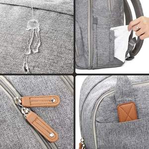 กระเป๋าเป้สะพายหลังสำหรับใส่ผ้าอ้อมเด็ก BSCI FactoryDiaper Bag Backpack, RUVALINO กระเป๋าเดินทางอเนกประสงค์สำหรับคุณแม่และเด็ก, ความจุขนาดใหญ่ - Product Image 5