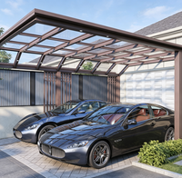 Véranda extérieure modulaire préfabriquée en aluminium et verre, moderne et autoportante, pour villa et appartement