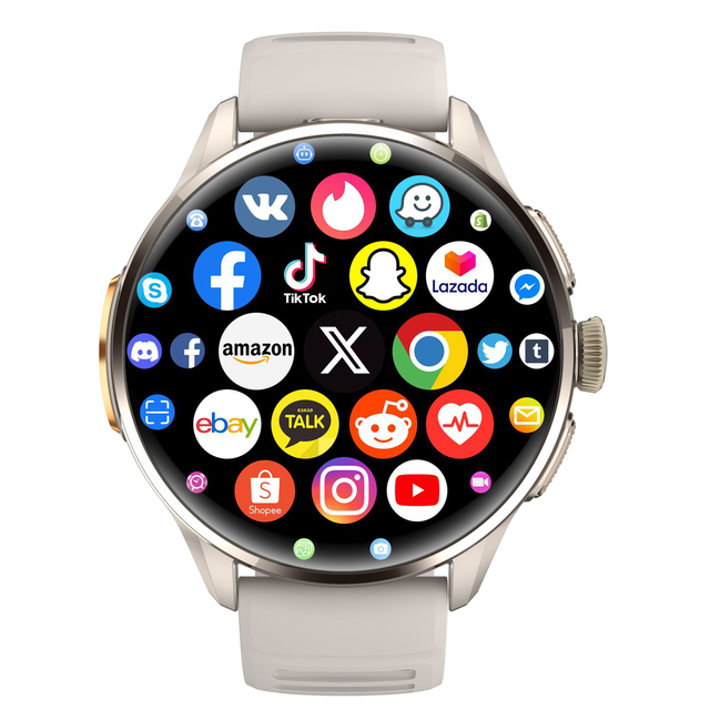 H100 1.75-Inch Amoled Smartwatch for Men Android GPS Fitness Tracker 1100mAh Battery SimCard Support Heart Rate