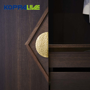 Koppalive nordico maniglia armadio cromato nichel ottone minimalista porta dell'armadio cassetto martellato circolare maniglia a mezza luna - Product Image 3