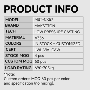 <span class=keywords><strong>ล้อ</strong></span><span class=keywords><strong>แม็</strong></span><span class=keywords><strong>ก</strong></span>ซ์อลูมิเนียมอัลลอยด์ Makstton Casting MST-CK57 ขนาด 17-19 นิ้ว สำหรับรถยนต์นั่งส่วนบุคคล  ปรับแต่งได้ สำหรับ Audi BMW - Product Image 6