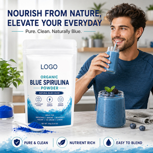 Ficocianina Orgánica Premium de Marca Privada, Vitaminas y Minerales, Espirulina Azul, Certificación ISO, Polvo Instantáneo Personalizable - Product Image 3