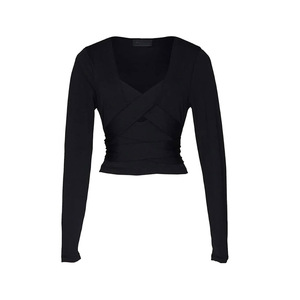 Reebok Plus Cardi Ls Top in Magliette e T-shirt Sportive da Donna Colore: Nero |   100% Autentico - Product Image 1