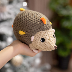 Niche mới Crochet HEDGEHOG búp bê tùy chỉnh an toàn đồ chơi sang trọng Crochet động vật biển rùa rùa trẻ em và đồ chơi gia đình - Product Image 4
