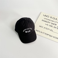 Gorra de Béisbol Estilo Coreano para Niños, con Bordado de Letras, Protección Solar, Unisex, para Primavera y Otoño, 2026
