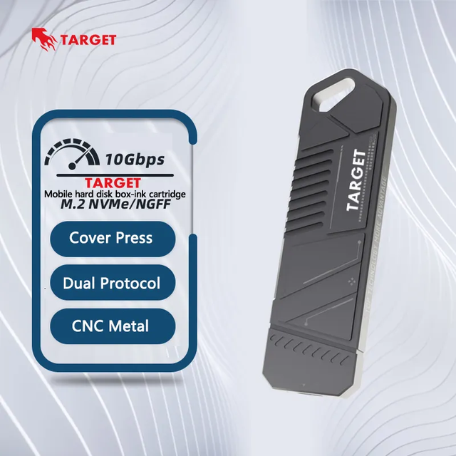 M2 NVMe PCIe SSD Enclosure USB 3.2 to Type C M.2 NVMe External HDD Case for Desktop New Product