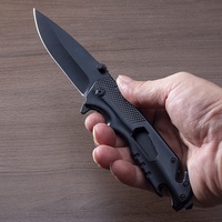 Couteau de poche tactique multifonction en acier inoxydable, couteau pliant de survie pour la chasse, le camping et les activités de plein air