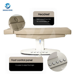 Электрическая кровать для лица с дистанционным управлением, массажные Подъемные столы, откидные косметические тату-кровать, спа-носилки для ресниц - Product Image 6
