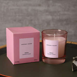 KLS Vente en gros Fabricant Prix bon marché Grand pot en verre avec logo personnalisé Bougies parfumées décoratives de luxe en cire de soja - Product Image 5