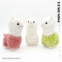 Adorables jouets en peluche d'alpaga moelleux en trois couleurs, tissu doux, anti-stress, tailles personnalisées - Cadeaux parfaits pour tous les âges