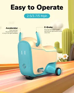GNU elektrikli çocuklar seyahat scooter bavul bagaj çocuklar binmek