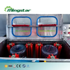 automatic bucket water washing de capping machine line 20 litre bottle 5 gallon washing machine linear