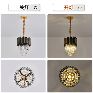 Lustre LED moderne en <span class=keywords><strong>cristal</strong></span> pour chambre à coucher, salon, salle à manger, lumière de luxe, vente directe en usine - Product Image 4