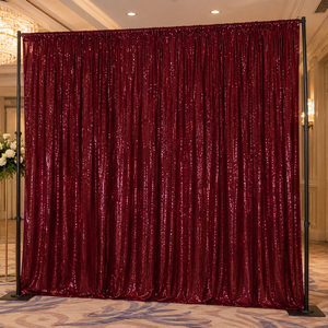 OEM ODM Mesh Sequin Event <b>Backdrop</b> Curtain for Commercial Venue Project Bulk Order Supplier Wholesale - Product Image 1