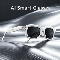 Lunettes de soleil avec haut-parleur sans fil BT 5.3, caméra 4K 800W, double microphone, enregistrement photo et vidéo, chat IA, traduction en temps réel, WiFi