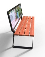 Extérieur porte en bois publicité banc parc extérieur wpc bois ad banc sièges extérieur jardin étanche banc chaise