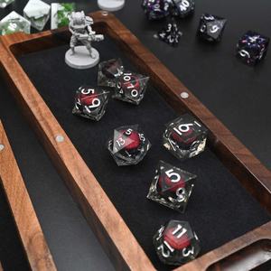 Boîte à dés en bois rectangulaire pour <span class=keywords><strong>miniatures</strong></span> de jeu de rôle, disponible en 3 tailles, pour Donjons et Dragons - Product Image 4