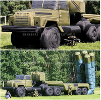Modèle de lanceur de missiles gonflable de véhicule de simulation gonflable Leurres et cibles de véhicules gonflables