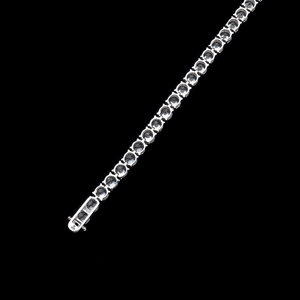 Bracelet tennis unisexe classique de luxe en moissanite, poli miroir, hypoallergénique, durable, faible MOQ, finition rhodium/or jaune/or rose - Product Image 2