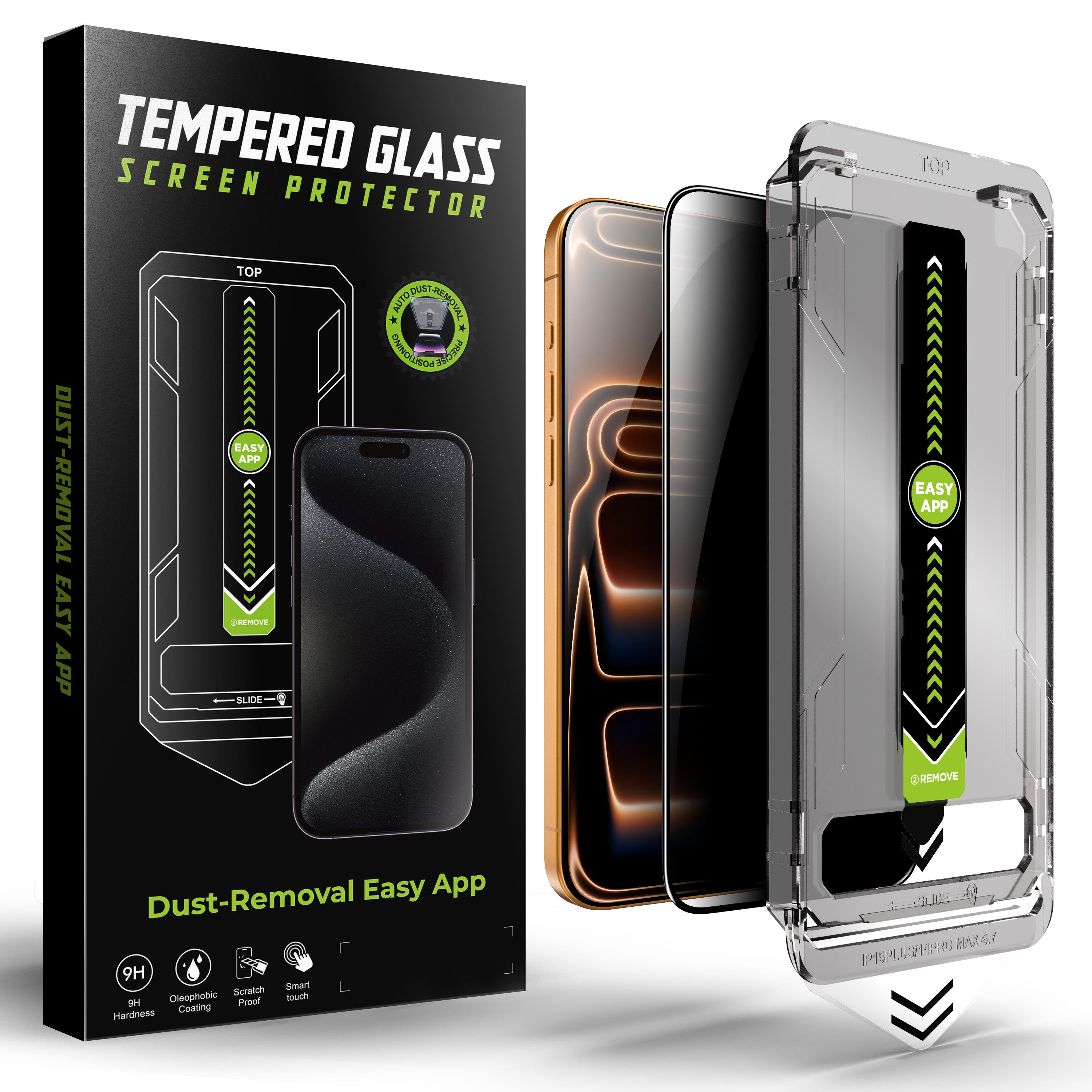 Rimozione della polvere Titan Privacy nera*1 (senza confezione)