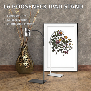 Chất Lượng Cao Cổ Ngỗng Dài Cho Kim Loại Điện Thoại Máy Tính Bảng iPad Chủ Phổ Có Thể Điều Chỉnh Chiều Cao Lười Biếng Tầng Đứng 13 Tháng Bảo Hành - Product Image 2