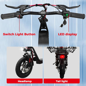 Vélo cargo électrique à 2 roues 36V 500W, 7 vitesses, avec dérailleur, vélo cargo électrique pour le transport de marchandises - Product Image 6