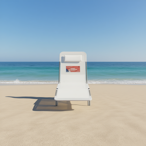 Tumbona Plegable de Plástico para Exteriores, Silla de Playa de Diseño Minimalista, Reclinable Manual, Respaldo Sólido, Estilo Moderno - Product Image 2