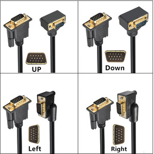 Cavo VGA con Anima in Rame Placcato Oro, Alta Definizione, per Collegamento Video Dati da Host a Display per Monitor di Computer, Ideale per Registratore di Cassa Supermercato - Product Image 2