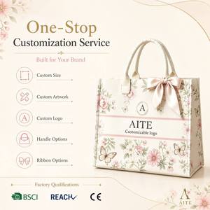Factory Reusable Wholesale Medium Beach Personalized Elegant Flowers Concealed <strong>Buckle</strong> Gift Custom Canvas Tote <strong>Bags</strong> - Product Image 5