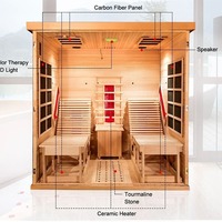 Équipement de gymnastique Salle de combinaison infrarouge lointain Sauna à vapeur Spa de beauté