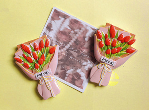 Imanes Decorativos para Refrigerador con Diseño de Flores 3D, Tulipanes y Rosas, Adhesivos Magnéticos para Refrigeradores, Aires Acondicionados y Decoración del Hogar - Product Image 6