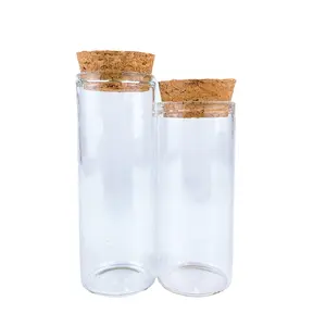 Ống nghiệm thủy tinh với nút chai cao Borosilicate phòng thí nghiệm thủy tinh kiểm tra ống lọ thủy tinh lớn kiểm tra ống với nút chai Stopper