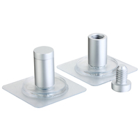 Satin 13*19mm Self-Adhesive Sign Standoffs Fasteners for Sign Fixing Aluminium for AP-1319-ST