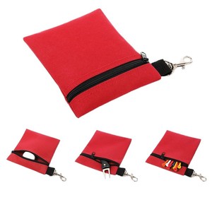 Bolsa para tees de golf, tela Oxford de nailon, portátil, con clip para almacenamiento de accesorios de golf, rojo, azul, gris, negro - Product Image 5