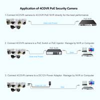 Cámara IP PoE tipo torreta pequeña de 4MP con micrófono incorporado y visión nocturna, solución de seguridad para todo tipo de clima y escenarios, precio competitivo