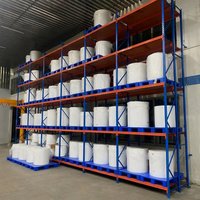 Système d'étagères de stockage industriel réglables et personnalisables, unités empilables, rayonnage métallique, rayonnage à palettes en acier pour entrepôt