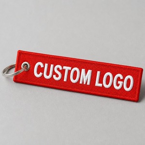 Porte-clés personnalisé brodé en acier inoxydable, écologique, avec texte identique <span class=keywords><strong>des</strong></span> deux côtés, pour personnel d'aviation, vente en gros en vrac, usine OEM - Product Image 4