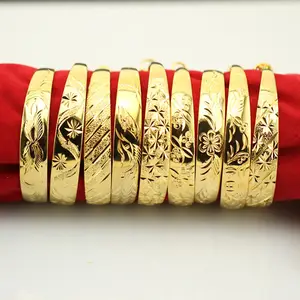 Bracelet de bijoux mixtes, vente en gros, sable or du Vietnam 24K, laiton pur plaqué or 12N pour femmes, offre spéciale