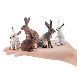 Figura de Conejo Realista de Plástico, Relleno de Bolsas de <span class=keywords><strong>Sorpresa</strong></span> de Pascua, Juguete de Conejito Adorable, Recuerdo de Fiesta, Regalo para Niños, Decoración - Product Image 1