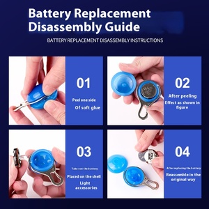 Colgante de perro antipérdida luminoso LED de estilo de dibujos animados, <span class=keywords><strong>Collar</strong></span> de <span class=keywords><strong>Flash</strong></span> para mascotas para perros grandes, medianos y pequeños, hecho de plástico - Product Image 4