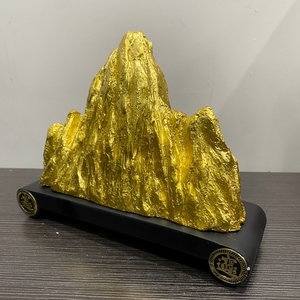 Escultura <span class=keywords><strong>de</strong></span> Resina <span class=keywords><strong>de</strong></span> Montaña Dorada <span class=keywords><strong>de</strong></span> Lujo, Personalizada, al por Mayor, Decoración <span class=keywords><strong>de</strong></span> Arte Fengshui, Regalos para el Hogar y la Oficina - Product Image 6