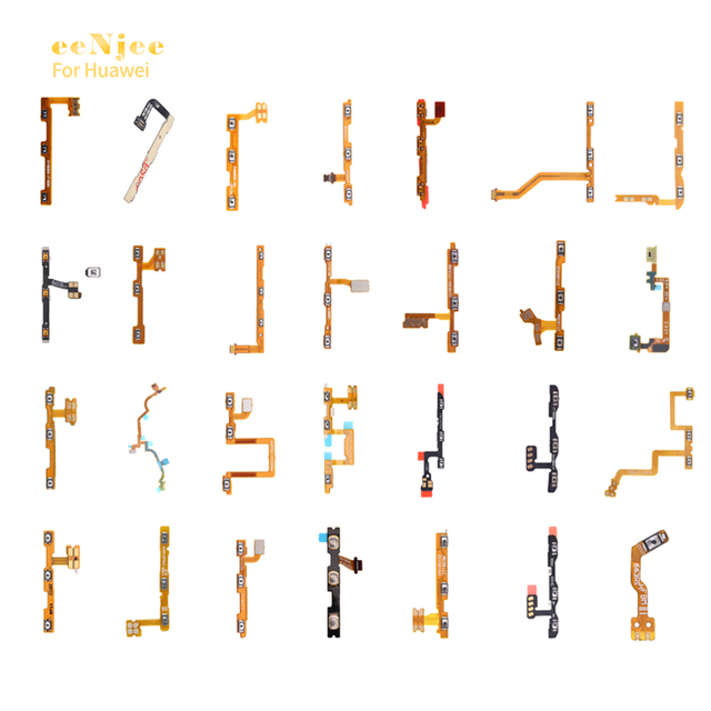 Power Flex Cable for huawei Volume Switch on Off Button With Metal Cell Phone Parts on Off Button