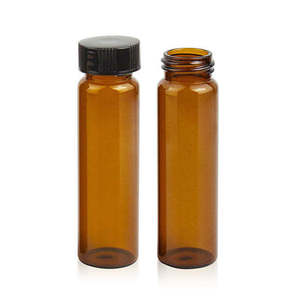 <b>Amber</b> <b>Glass</b> Sample Vial 40mL 27.5x95mm 24-400 Screw Thread for TOC - Product Image 5