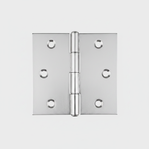 AL121IN50 Aldeghi Industrial Design Square Stainless Steel and Plastic <b>Spring</b> Hinge 50mm Satin Finish for Wooden <b>Door</b> - Product Image 2