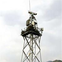 Tour de surveillance professionnelle en treillis d'acier galvanisé à chaud pour la prévention des incendies forestiers et la sécurité des zones éloignées