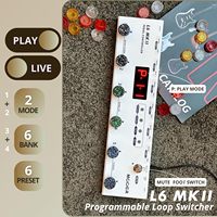 Pédale de contrôleur multi-effets pour guitare et basse MOOER L6 MKII avec commutateur - Fabriqué en Chine