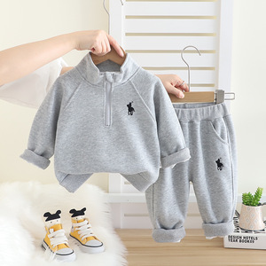 2025 Spring Autumn Children's Two-Piece Sports Suit New Formal Embroidery <strong>Vests</strong> Boys &amp; Girls &amp; Baby Fashion Clothing - Product Image 2