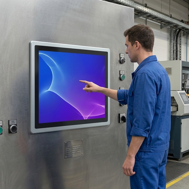 15 24 27 32 Inch TFT LCD HD Capacitive Embedded Computer Factory Automation Control Touch Panel for PC Display